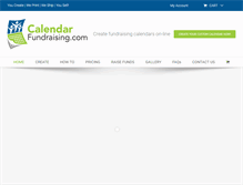Tablet Screenshot of calendarfundraising.com
